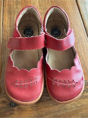 Livie & Luca Red Girls' Mary Jane Shoes